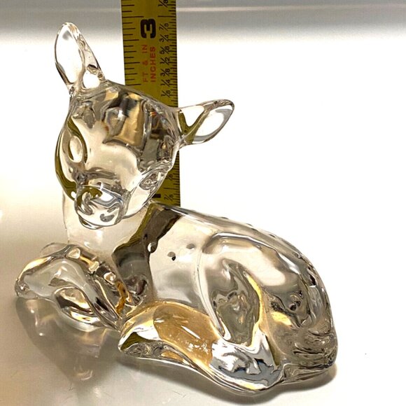 Princess House Pets DEER FAWN Figurine 24% Lead Crystal Made in Germany Vintage - Picture 7 of 9